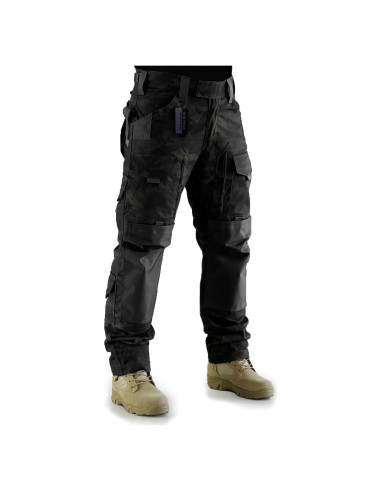 Pantalones Tácticos ZAPT Ripstop Camuflaje Negro XL