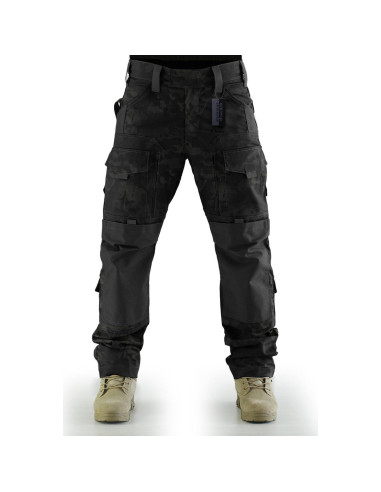 Pantalones Tácticos ZAPT Ripstop Camuflaje Negro XL