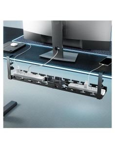 Bandeja de Gestión de Cables ARES Extensible 43-73cm Negro