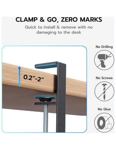 Bandeja de Gestión de Cables ARES Extensible 43-73cm Negro