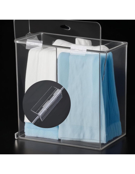 4 Bisagras Autoadhesivas Acrílicas Transparentes Ptwola 65x40mm