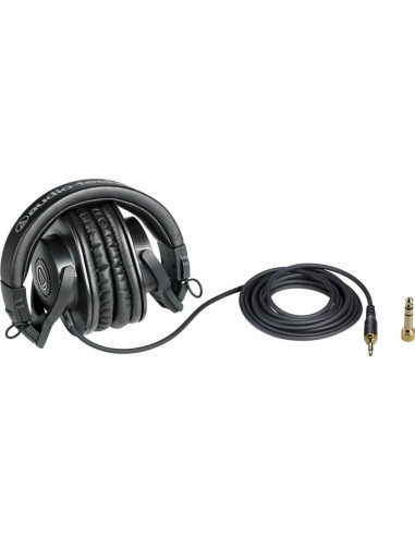 Auriculares de Monitoreo Audio-Technica ATH-M30x + Soporte + Paño