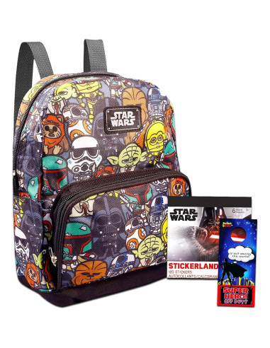 Mochila Preescolar Star Wars 25.4x20.3cm 4 Piezas