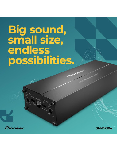 Amplificador de coche Pioneer GM-DX104 4 Canales 90W RMS