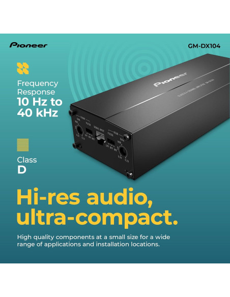 Amplificador de coche Pioneer GM-DX104 4 Canales 90W RMS
