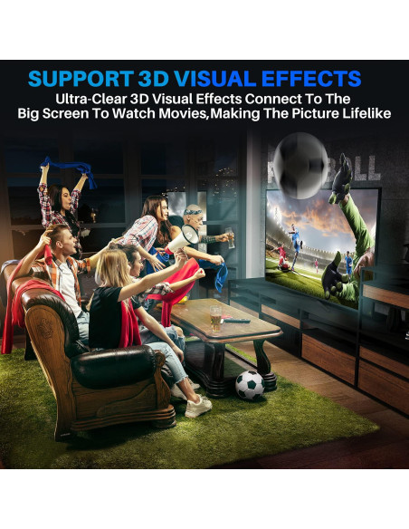 Cable HDMI 4K 1.5 Pies Adoreen 2 Paquete Alta Velocidad 18Gbps