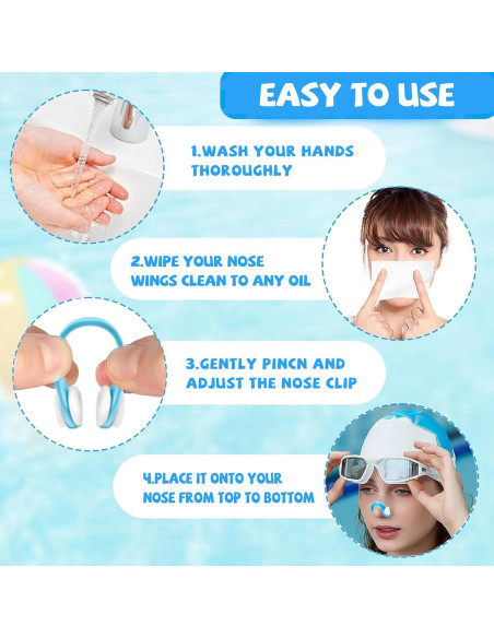 Clip de Nariz para Nadar Cuworlis SP-YC Multicolor - Paquete de 10