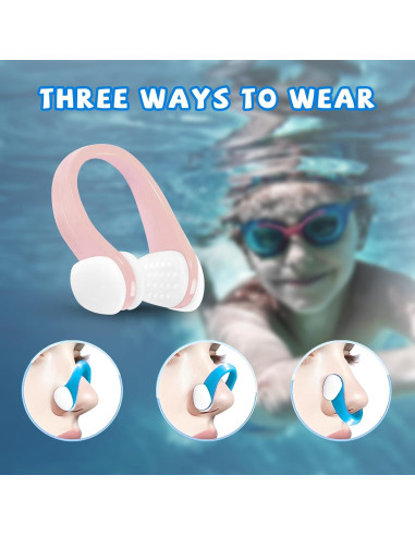 Clip de Nariz para Nadar Cuworlis SP-YC Multicolor - Paquete de 10