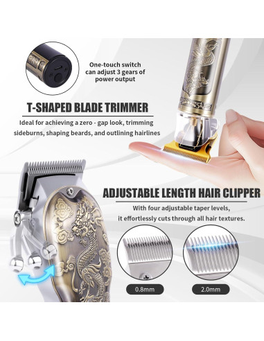 Juego de Cortapelos Profesional Soieho 4 en 1 Inalámbrico