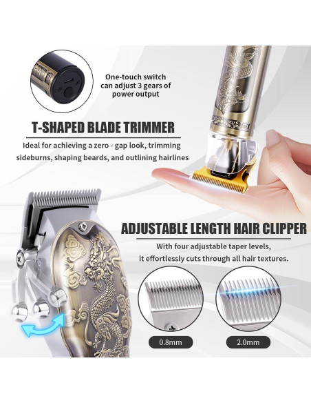 Juego de Cortapelos Profesional Soieho 4 en 1 Inalámbrico