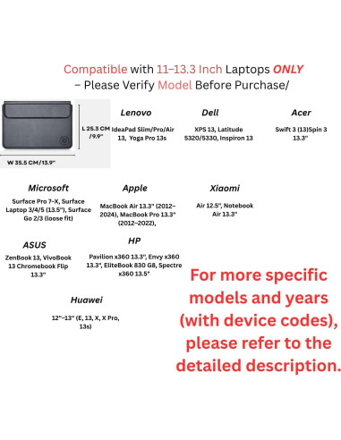 Funda para Laptop KCA_S3 Plata 11-13.3" Impermeable