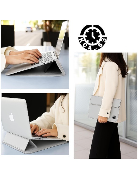 Funda para Laptop KCA_S3 Plata 11-13.3" Impermeable