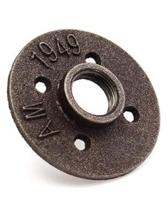 Flange de Piso Hierro Maleable Negro WnewTools 3/4" NPT