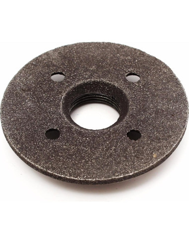 Flange de Piso Hierro Maleable Negro WnewTools 3/4" NPT