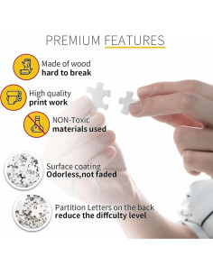 Rompecabezas de Madera 1000 Piezas OVGDHWH para Adultos y Niños 2