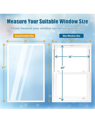 Kit Aislante de Ventana Augblinds 38x62 cm EVA Térmico