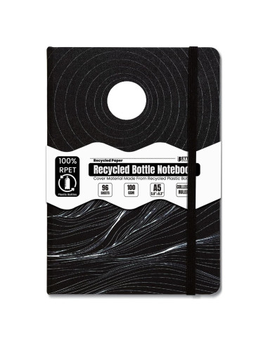 Cuaderno A5 con Rayas Universitarias Mejores Productos Negro