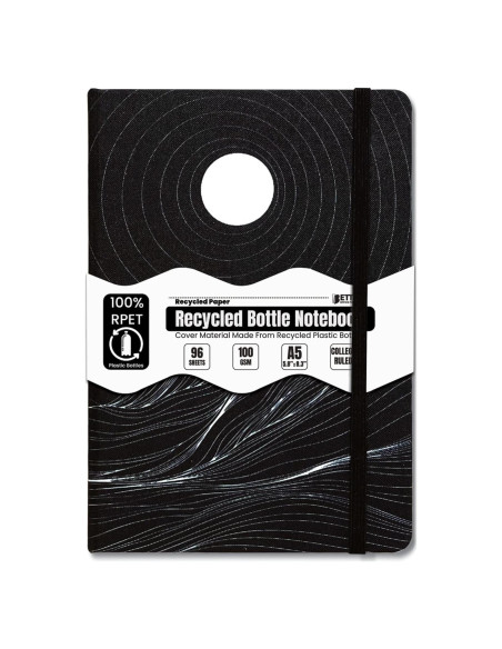 Cuaderno A5 con Rayas Universitarias Mejores Productos Negro