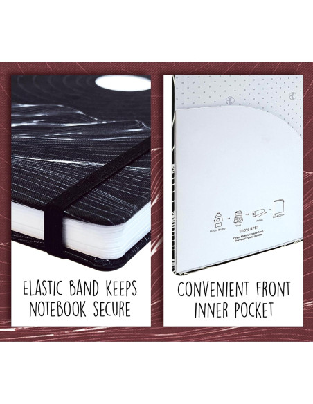 Cuaderno A5 con Rayas Universitarias Mejores Productos Negro