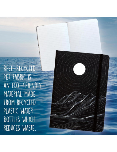 Cuaderno A5 con Rayas Universitarias Mejores Productos Negro