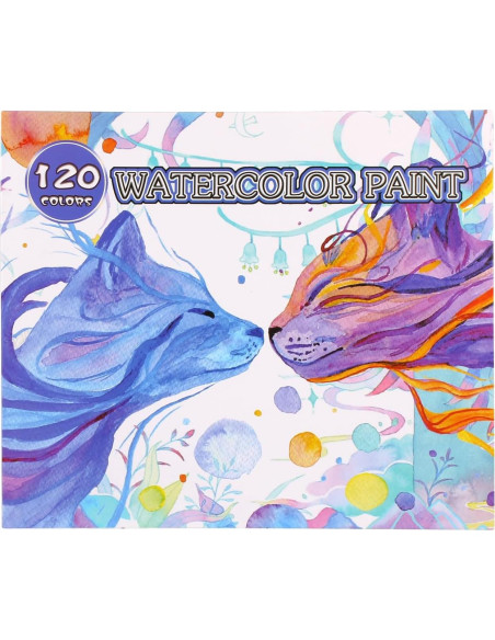 Juego de Pintura Acuarela Gunsamg 120 Colores Multicolores
