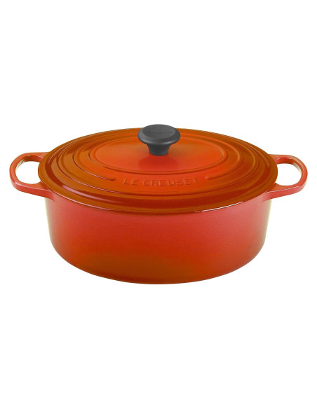Horno Holandés Ovalado Le Creuset 6.39L Hierro Fundido Llama