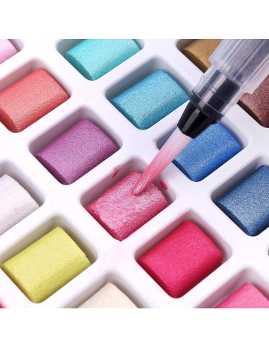 Juego de Pintura Acuarela Gunsamg 120 Colores Multicolores