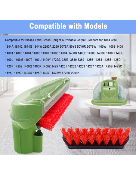 Cepillo de Reemplazo Bissell Little Green 1400B 1+1 Paquete