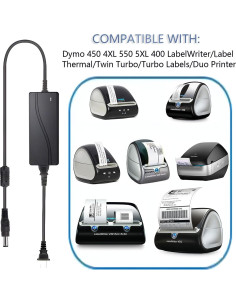 Adaptador de Alimentación 24V UORLEN para Dymo 400 450 550 2