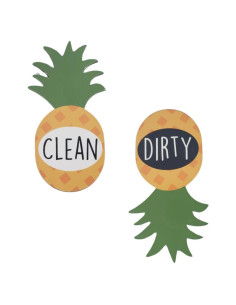 Imán de Lavavajillas Limpio Sucio Piña Pretty Inappropriate