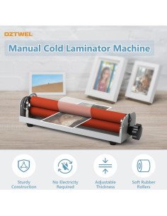 Laminadora Fría Manual Oztwel 12 Pulgadas A4 1.90 kg 2