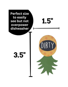 Imán de Lavavajillas Limpio Sucio Piña Pretty Inappropriate 2