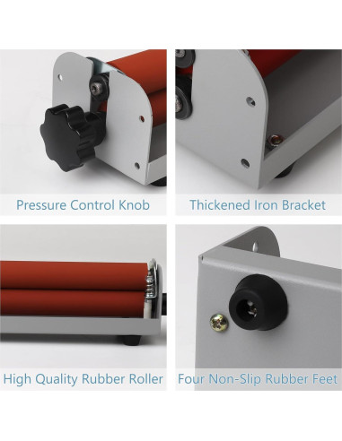 Laminadora Fría Manual Oztwel 12 Pulgadas A4 1.90 kg