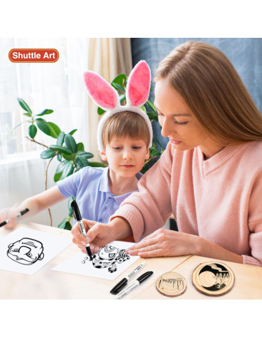 Paquete de 100 Marcadores Permanentes Negros Shuttle Art 0.7mm