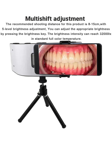 Kit de Luz de Fotografía Dental Móvil 20 LED 6000-6500K