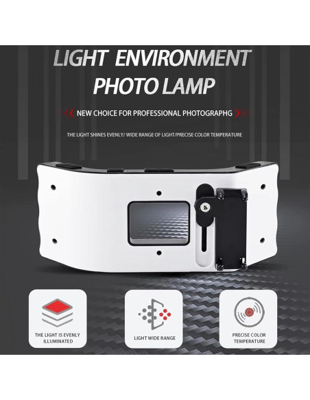 Kit de Luz de Fotografía Dental Móvil 20 LED 6000-6500K