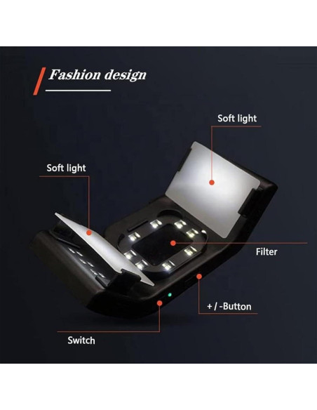 Kit de Luz de Fotografía Dental Móvil 20 LED 6000-6500K
