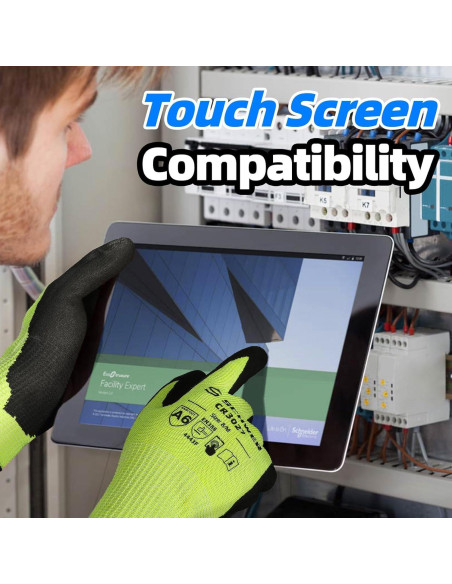 Guantes Resistentes a Cortes Schwer Talla M ANSI A6 + Mangas A9