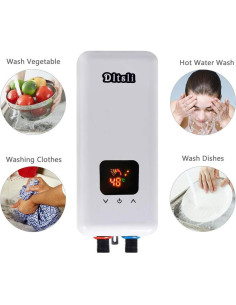 Calentador de Agua Eléctrico Instantáneo Dltsli 5.5KW 240V Mini 2