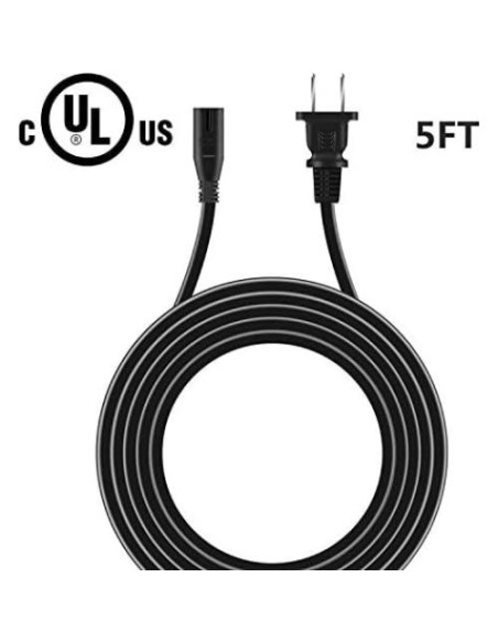 Cable de Alimentación AC 1.5M Omilik UL para Reproductores DVD