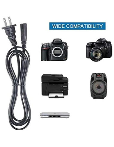 Cable de Alimentación AC 1.5M Omilik UL para Reproductores DVD