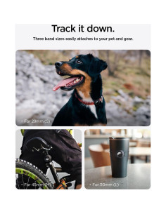 Funda Spigen Tag Armor para AirTag - Collar Mascota, Bicicleta, Negro 2