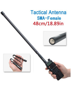 Antena de Radioaficionado ABBREE SMA-Femenino 47.8 cm VHF/UHF 2