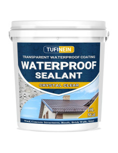 Sellador Impermeable Claro 5 Galones TUFINEIN para Techos y Paredes