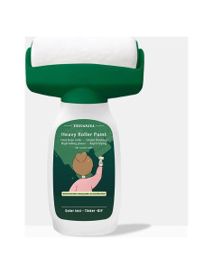 Kit de Pintura de Pared AUOMLVH 500g Blanco, Rodillo 2 en 1