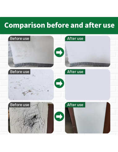 Kit de Pintura de Pared AUOMLVH 500g Blanco, Rodillo 2 en 1