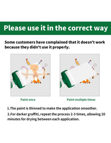 Kit de Pintura de Pared AUOMLVH 500g Blanco, Rodillo 2 en 1