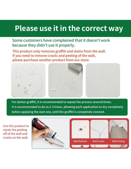 Kit de Pintura de Pared AUOMLVH 500g Blanco, Rodillo 2 en 1