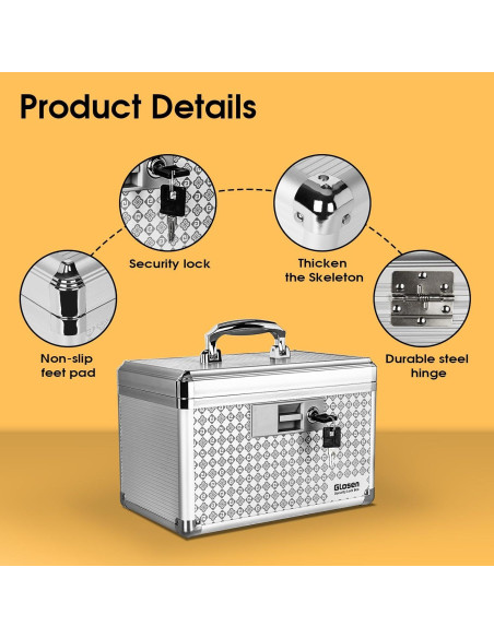 Caja de Seguridad para Medicamentos Glosen M-30.48cm Gris