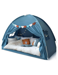 Carpa de Cama Twin Razee para Niños - Color Jean Azul